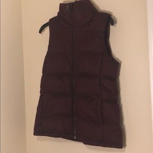Burgundy vest